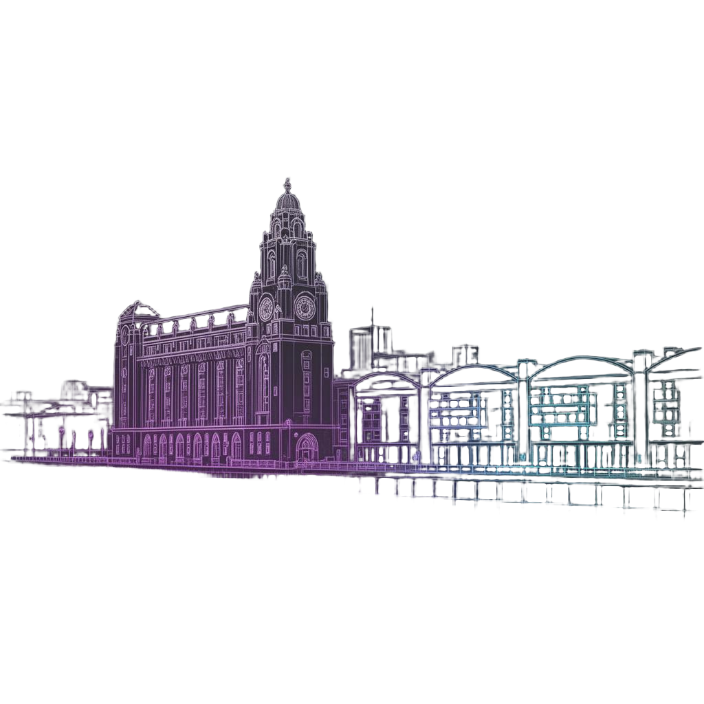 Liverpool skyline illustration