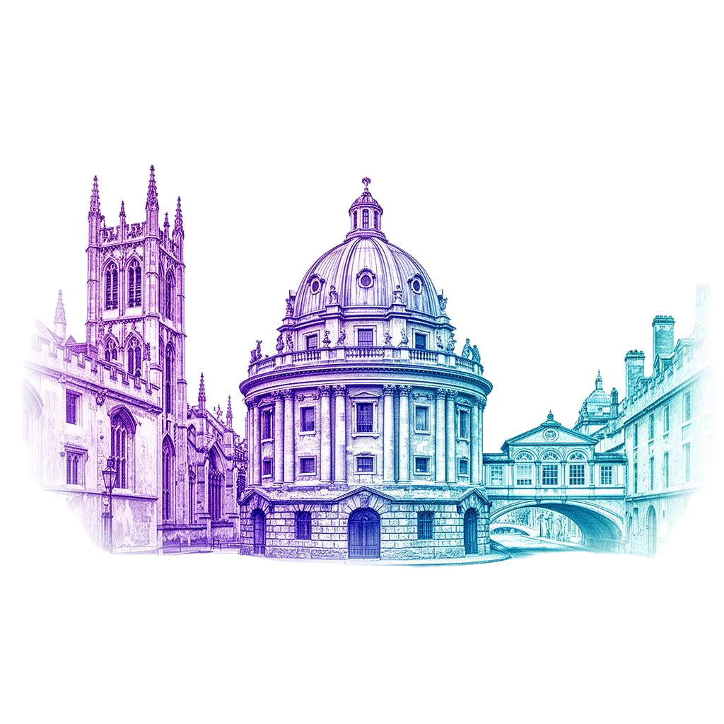 Oxford skyline illustration